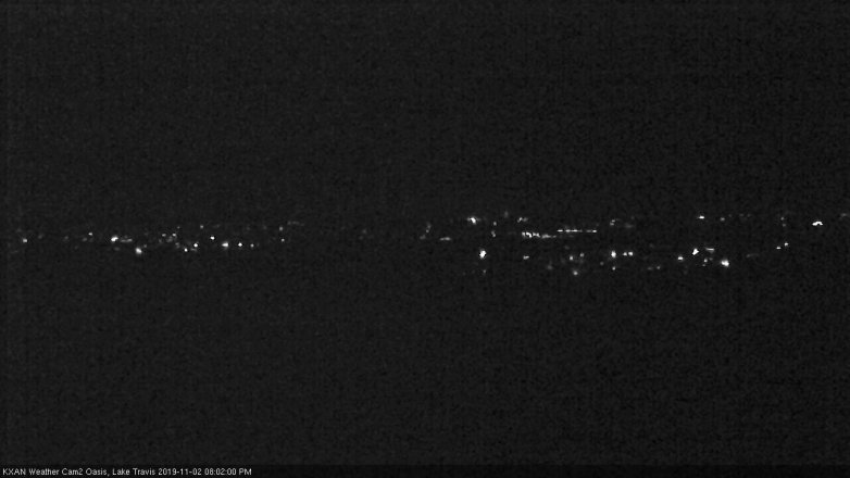 Lake Travis webcam, November 2, 2019 7:05 PM CT