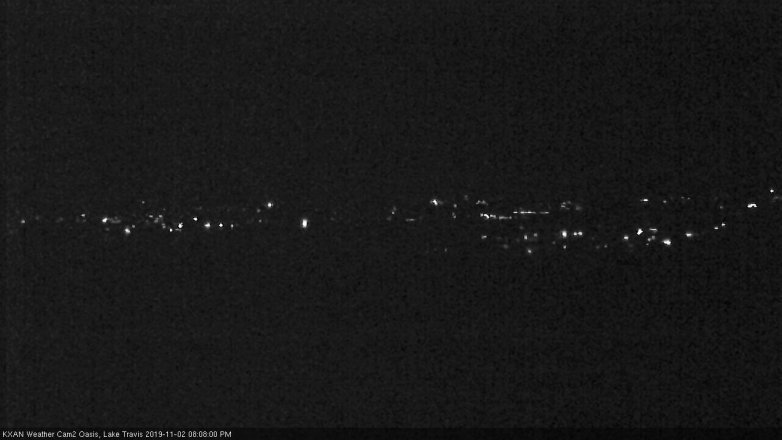 Lake Travis webcam, November 2, 2019 7:10 PM CT