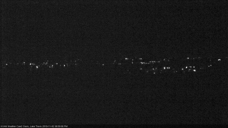 Lake Travis webcam, November 2, 2019 8:00 PM CT