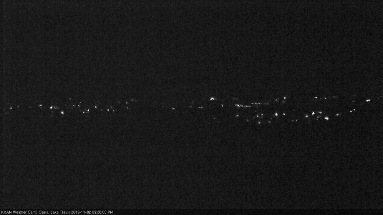 Lake Travis webcam, November 2, 2019 8:30 PM CT