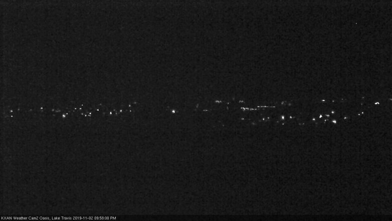 Lake Travis webcam, November 2, 2019 9:00 PM CT