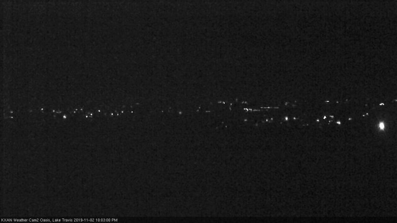 Lake Travis webcam, November 2, 2019 9:05 PM CT