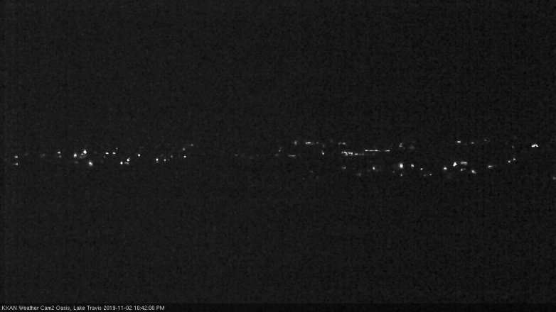 Lake Travis webcam, November 2, 2019 9:45 PM CT