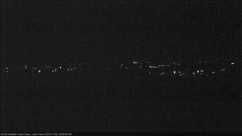Lake Travis webcam, November 2, 2019 10:00 PM CT