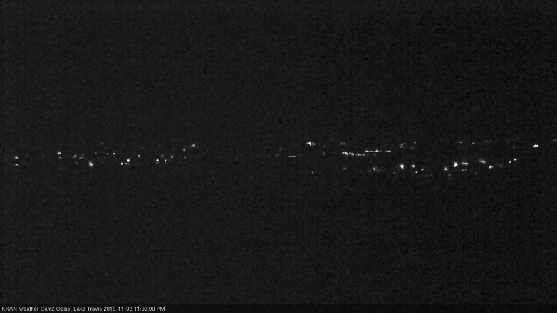 Lake Travis webcam, November 2, 2019 10:05 PM CT