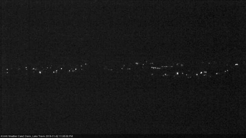 Lake Travis webcam, November 2, 2019 10:10 PM CT