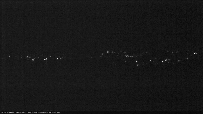Lake Travis webcam, November 2, 2019 11:00 PM CT