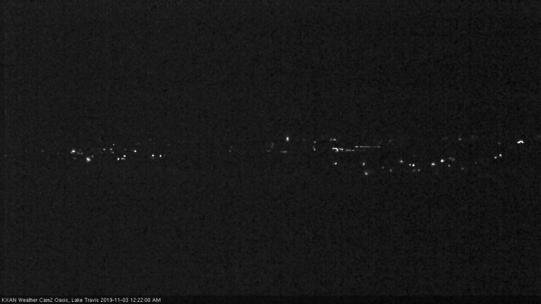 Lake Travis webcam, November 2, 2019 11:25 PM CT