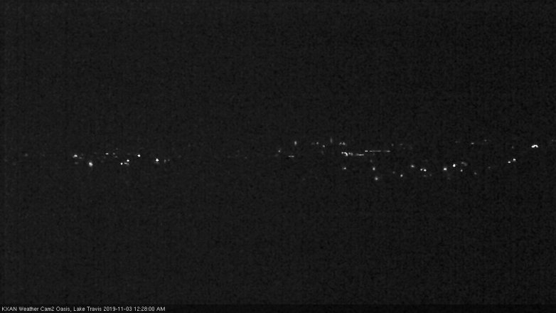 Lake Travis webcam, November 2, 2019 11:30 PM CT