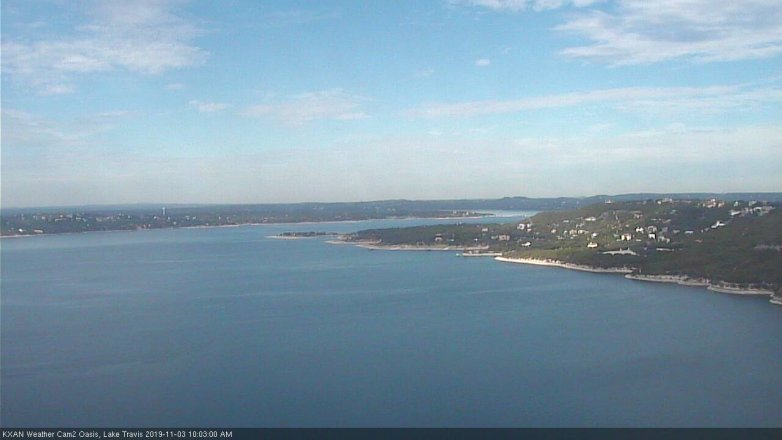 Lake Travis webcam, November 3, 2019 9:05 AM CT