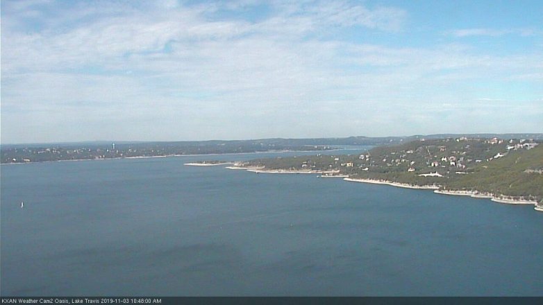 Lake Travis webcam, November 3, 2019 9:50 AM CT