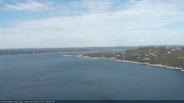 Lake Travis webcam, November 3, 2019 10:10 AM CT