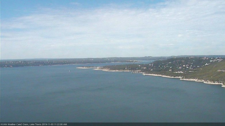Lake Travis webcam, November 3, 2019 10:25 AM CT
