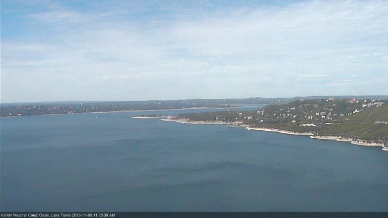 Lake Travis webcam, November 3, 2019 10:30 AM CT