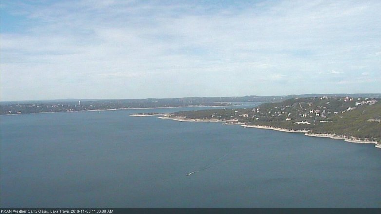 Lake Travis webcam, November 3, 2019 10:35 AM CT