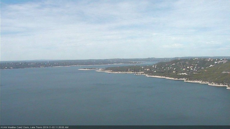 Lake Travis webcam, November 3, 2019 10:40 AM CT