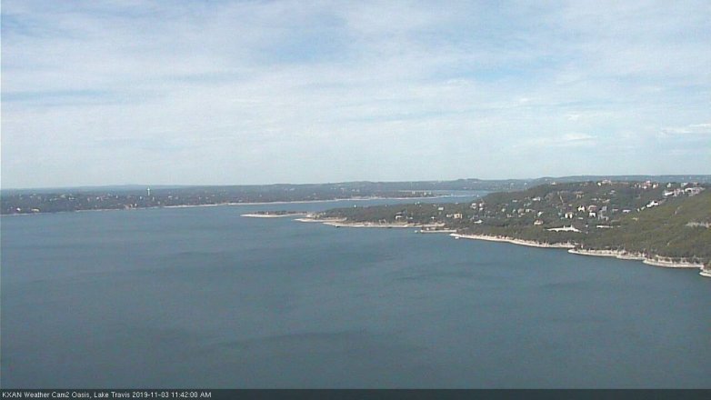 Lake Travis webcam, November 3, 2019 10:45 AM CT