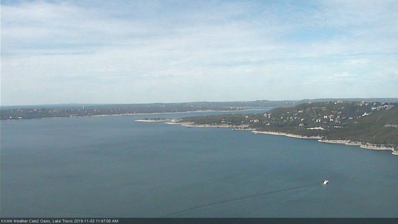 Lake Travis webcam, November 3, 2019 10:50 AM CT