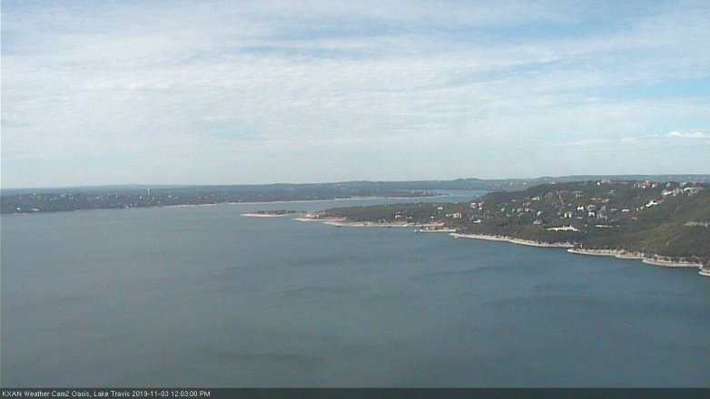 Lake Travis webcam, November 3, 2019 11:05 AM CT