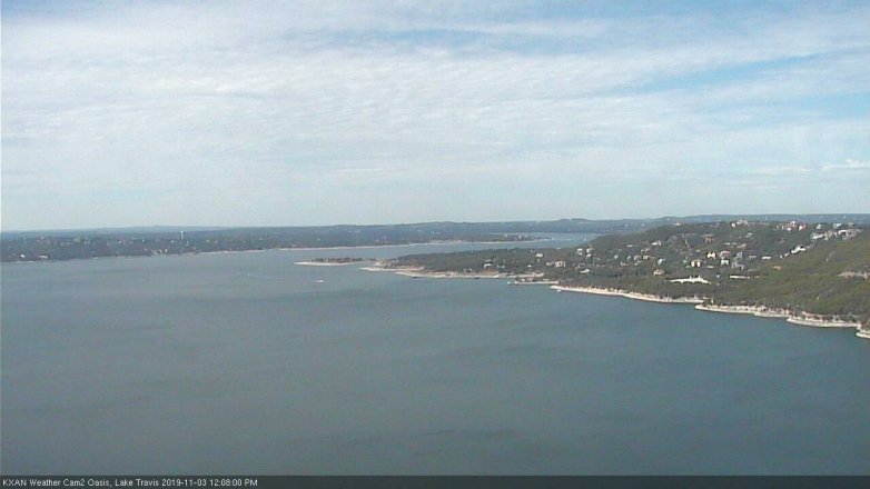 Lake Travis webcam, November 3, 2019 11:10 AM CT
