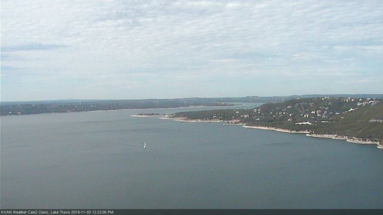 Lake Travis webcam, November 3, 2019 11:25 AM CT