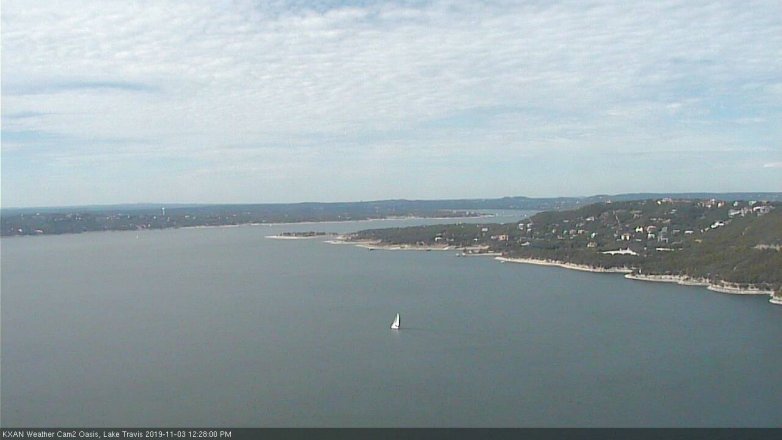 Lake Travis webcam, November 3, 2019 11:30 AM CT
