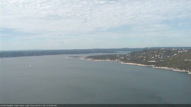 Lake Travis webcam, November 3, 2019 11:35 AM CT