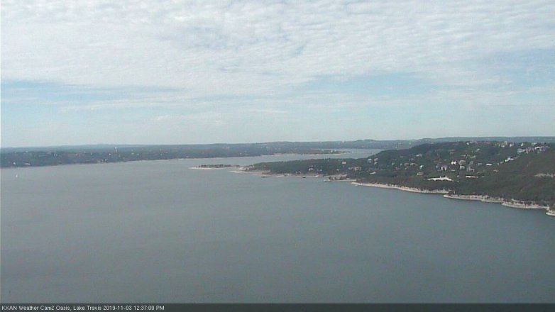 Lake Travis webcam, November 3, 2019 11:40 AM CT