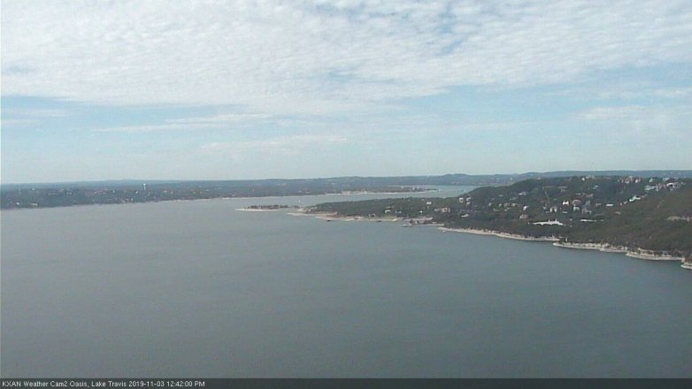 Lake Travis webcam, November 3, 2019 11:45 AM CT