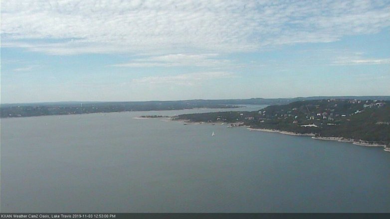 Lake Travis webcam, November 3, 2019 11:55 AM CT