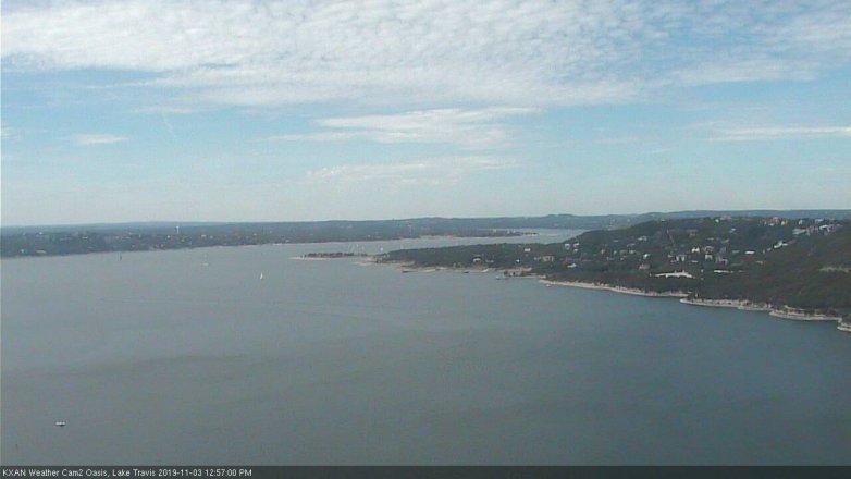 Lake Travis webcam, November 3, 2019 12:00 PM CT
