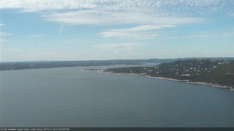 Lake Travis webcam, November 3, 2019 12:05 PM CT