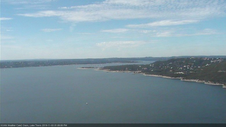 Lake Travis webcam, November 3, 2019 12:10 PM CT