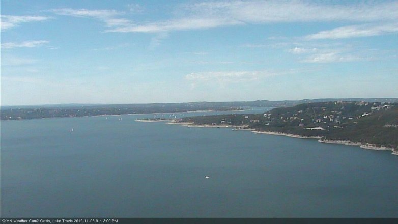 Lake Travis webcam, November 3, 2019 12:15 PM CT