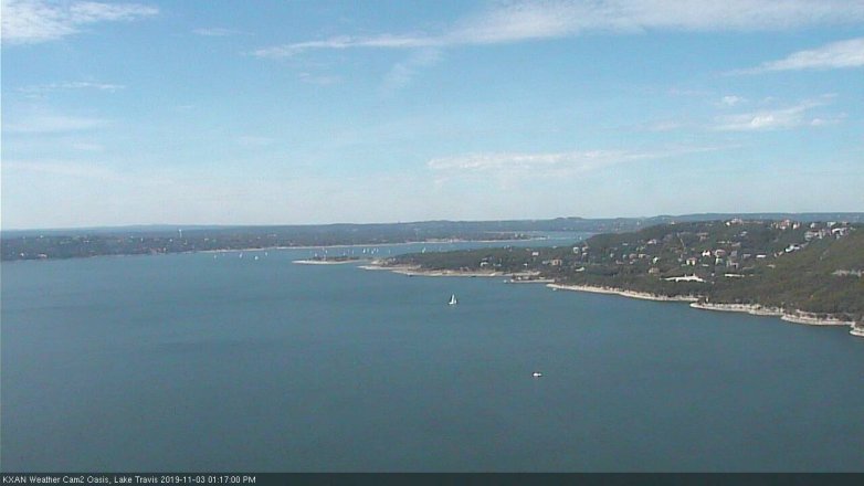 Lake Travis webcam, November 3, 2019 12:20 PM CT