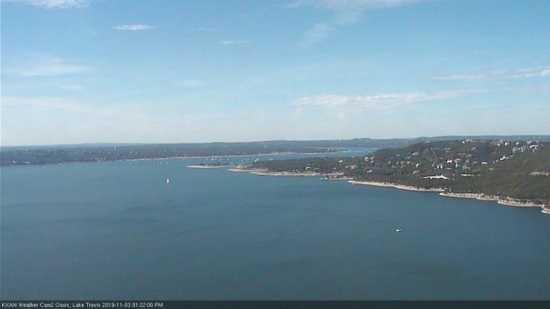 Lake Travis webcam, November 3, 2019 12:25 PM CT