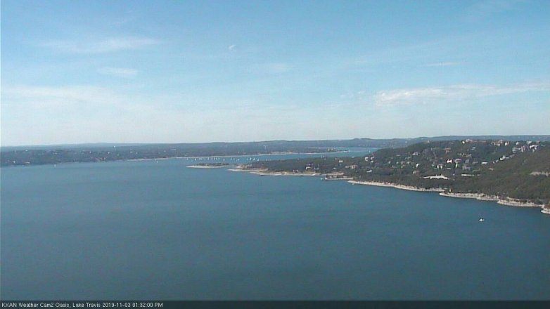 Lake Travis webcam, November 3, 2019 12:35 PM CT