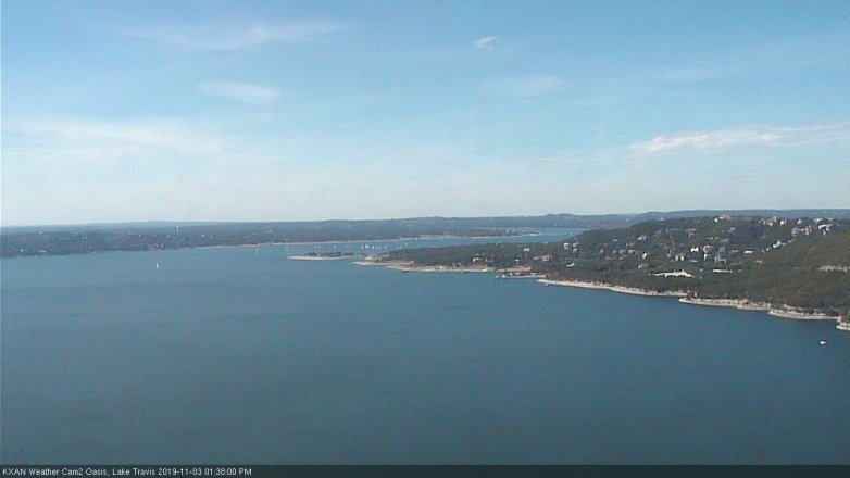 Lake Travis webcam, November 3, 2019 12:40 PM CT