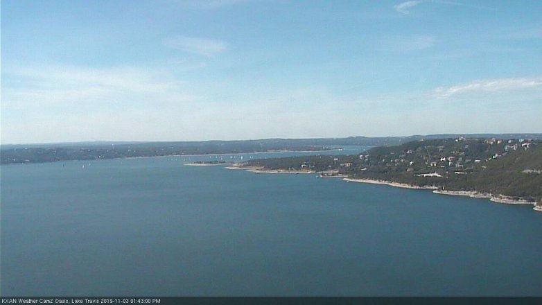 Lake Travis webcam, November 3, 2019 12:45 PM CT