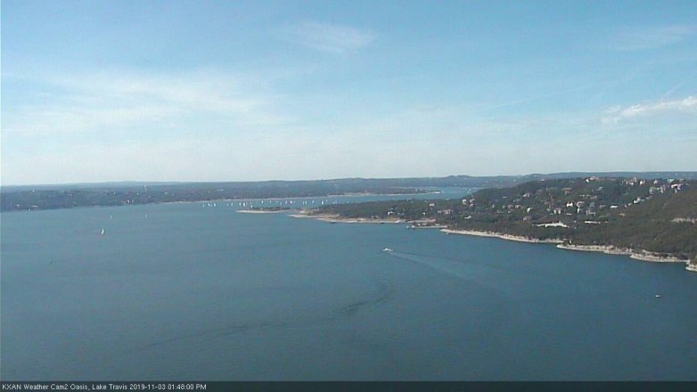 Lake Travis webcam, November 3, 2019 12:50 PM CT