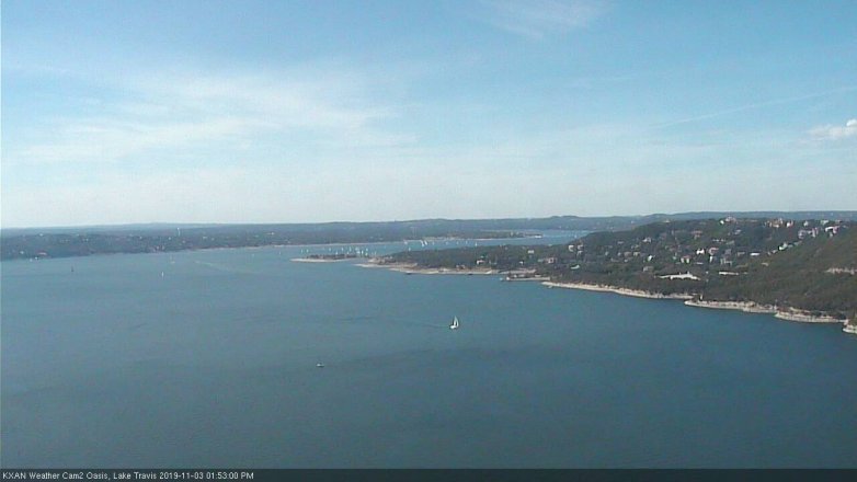 Lake Travis webcam, November 3, 2019 12:55 PM CT