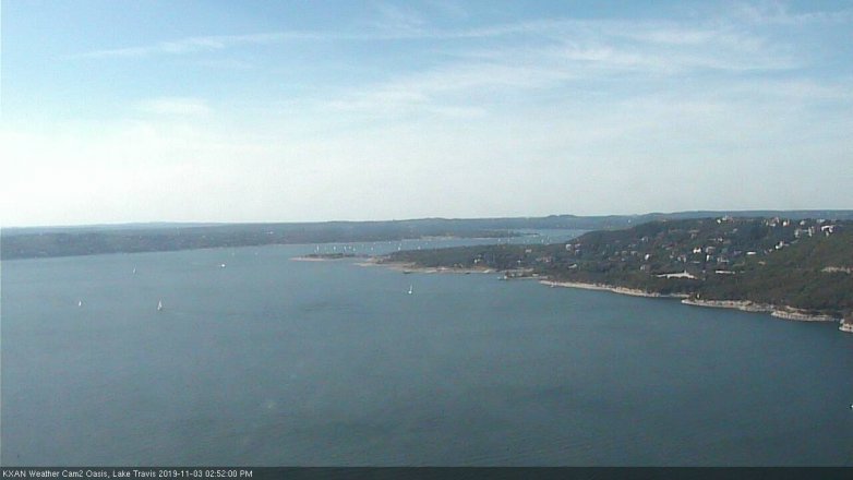Lake Travis webcam, November 3, 2019 1:55 PM CT