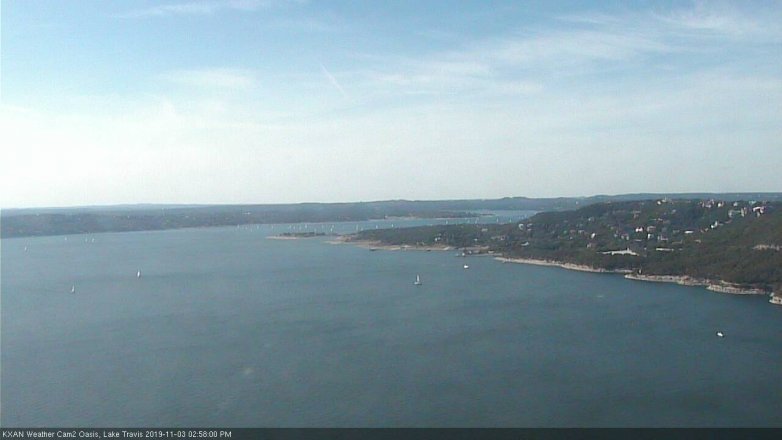Lake Travis webcam, November 3, 2019 2:00 PM CT