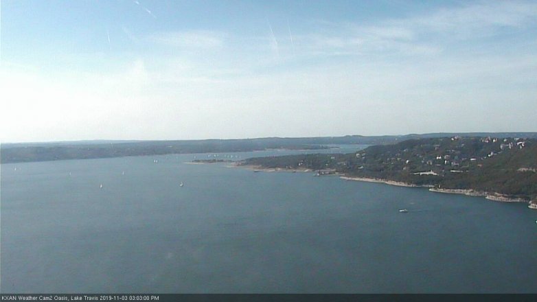 Lake Travis webcam, November 3, 2019 2:05 PM CT