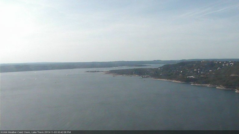 Lake Travis webcam, November 3, 2019 2:45 PM CT