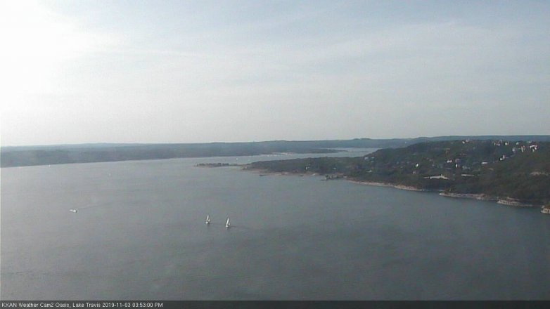 Lake Travis webcam, November 3, 2019 2:55 PM CT