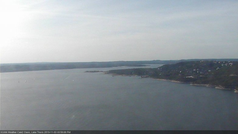 Lake Travis webcam, November 3, 2019 3:00 PM CT