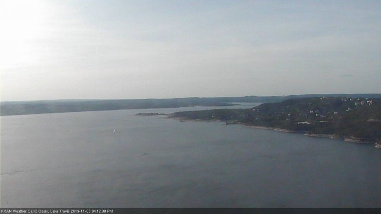 Lake Travis webcam, November 3, 2019 3:15 PM CT