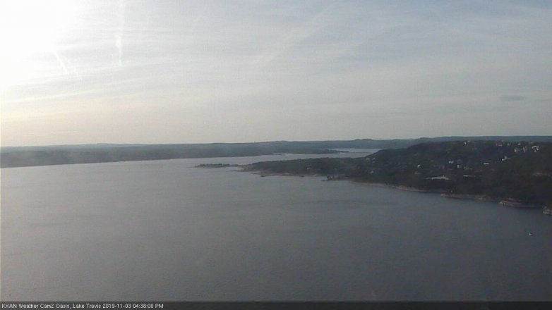 Lake Travis webcam, November 3, 2019 3:40 PM CT