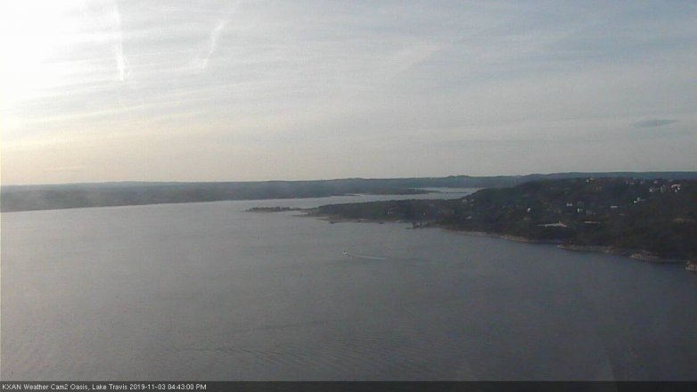 Lake Travis webcam, November 3, 2019 3:45 PM CT